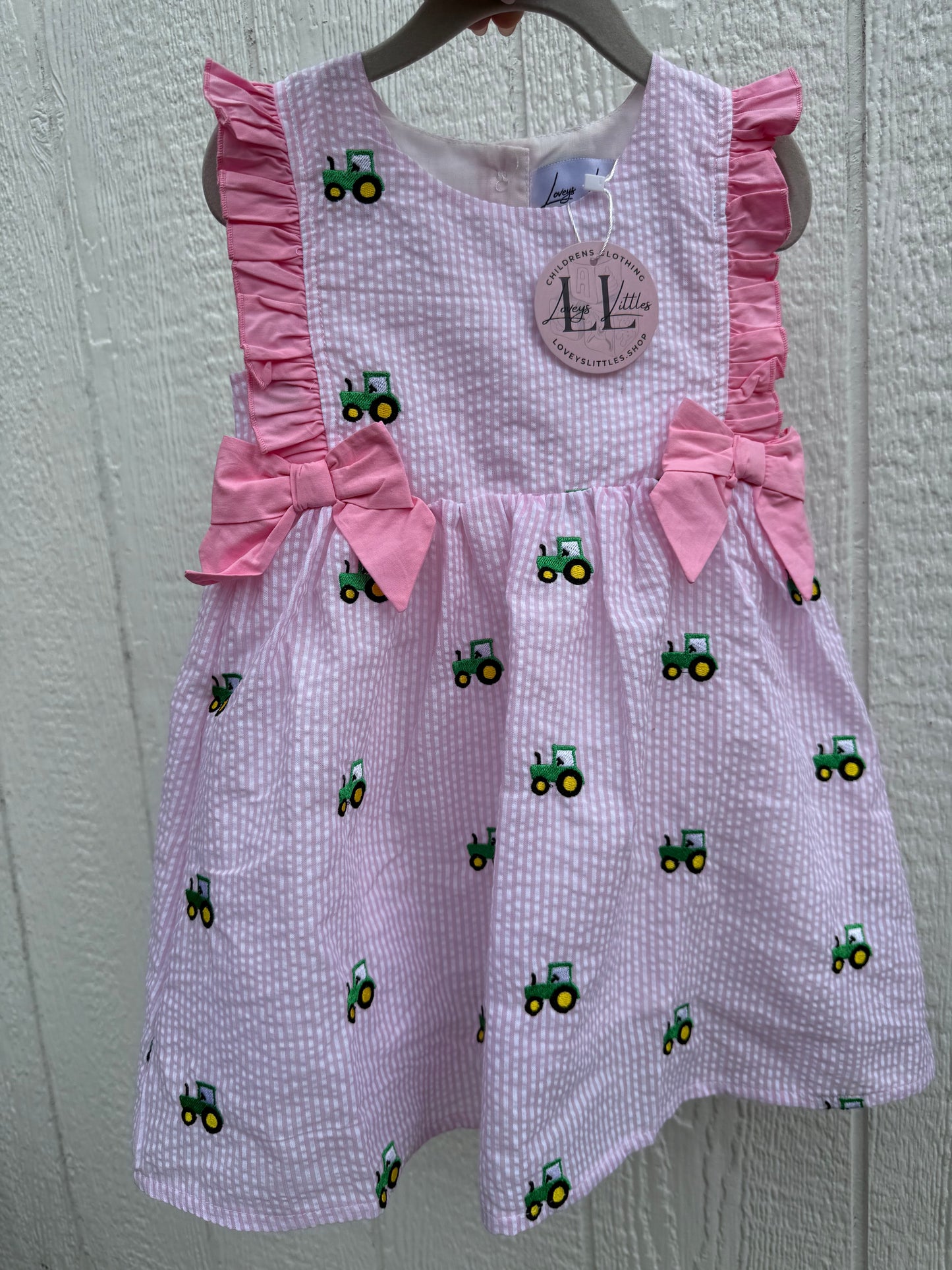 Seersucker Embroidered Tractor Collection