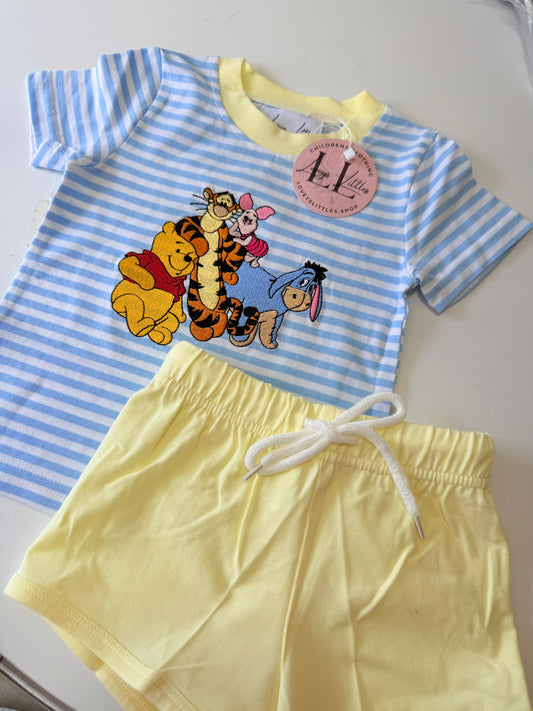Hundred Acre Blue Stripe Set