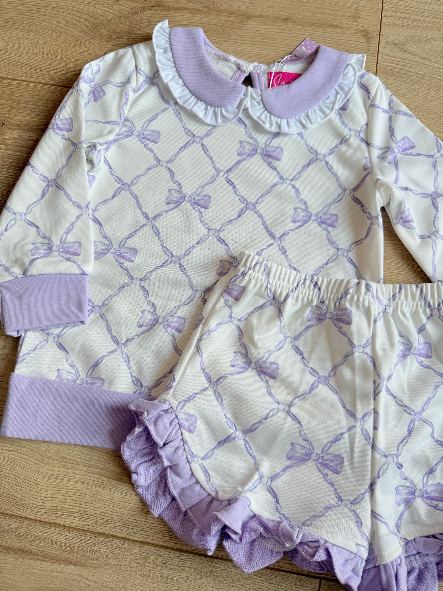 Purple bow Set