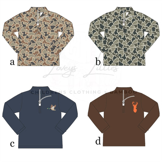 Camo Quarter Zip PREORDER - ETA DEC