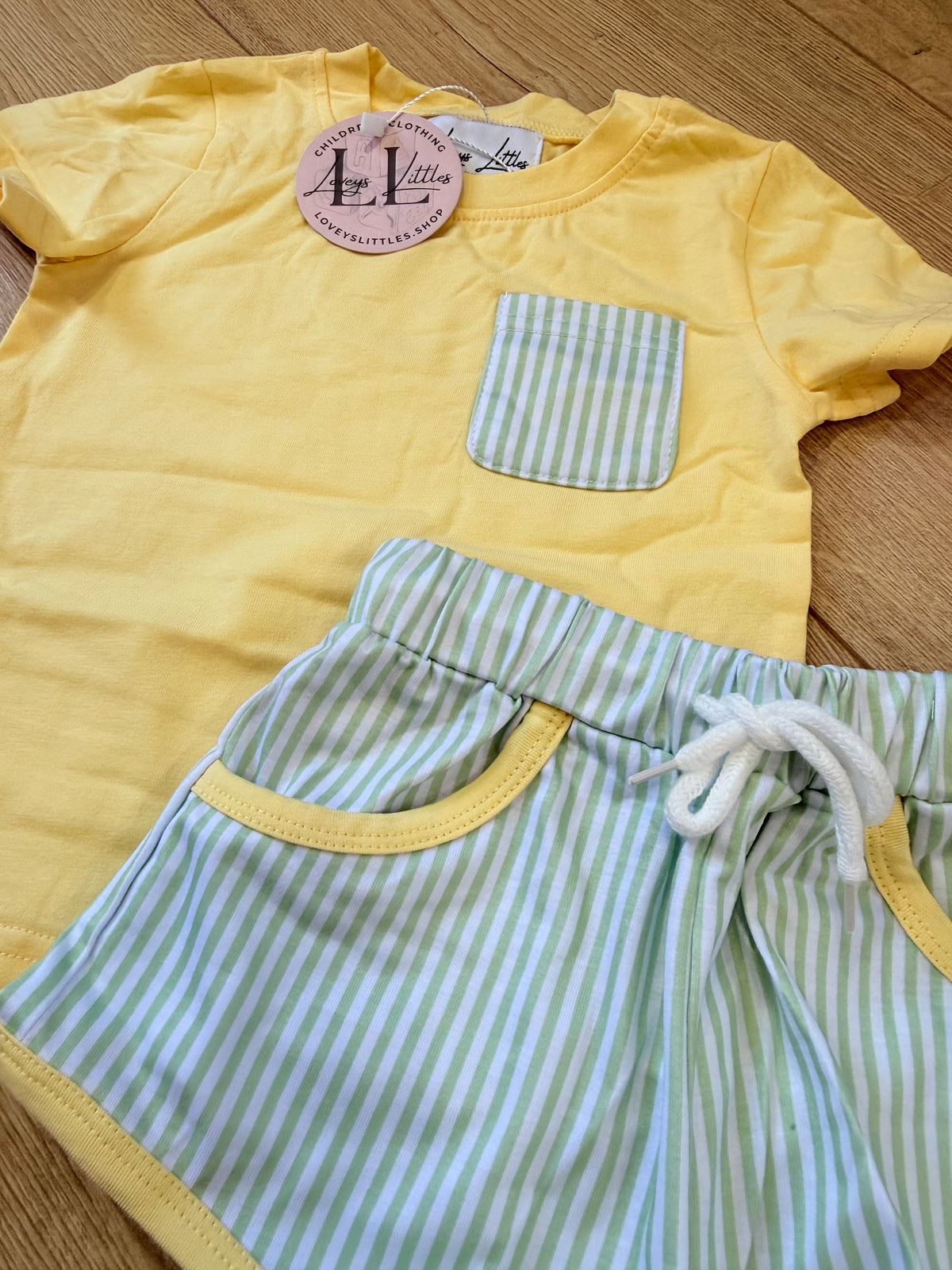 Yellow & Green Seersucker + Lace Collection