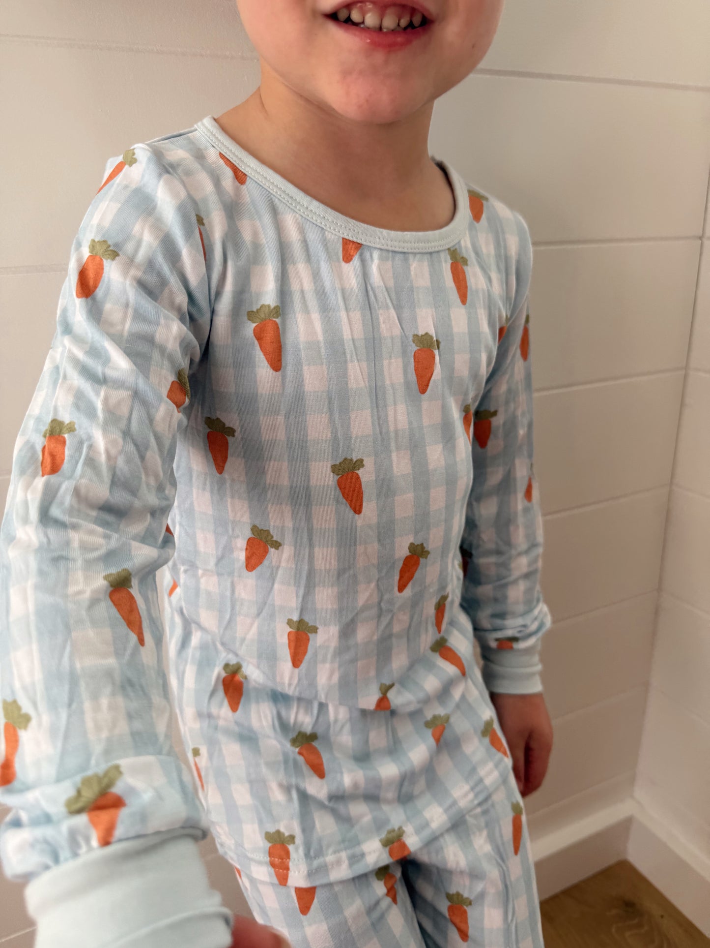 Gingham Carrots BAMBOO