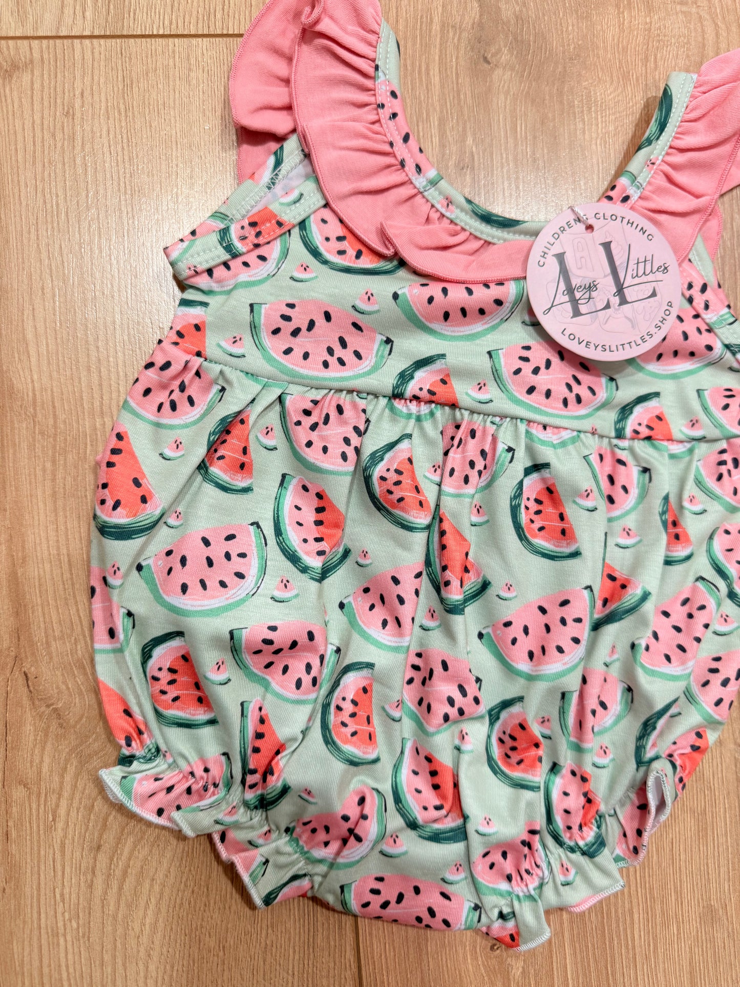 Watermelon Ruffle Girl Bubble