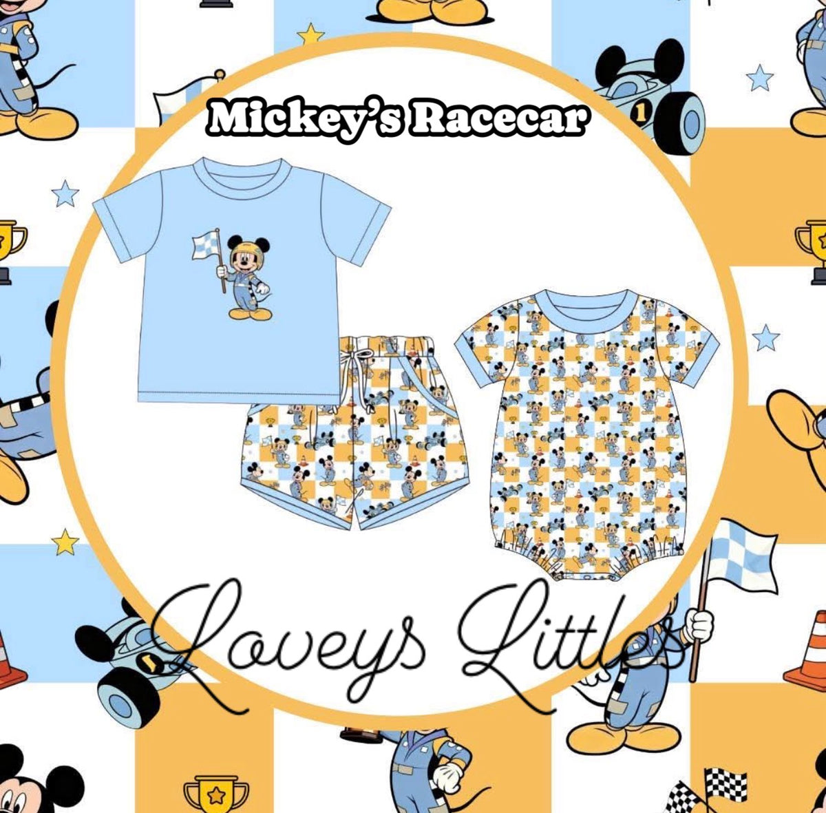 Mickeys Race-car Set