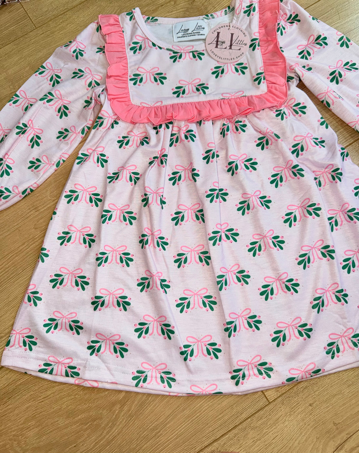 Pink Mistletoe Dress