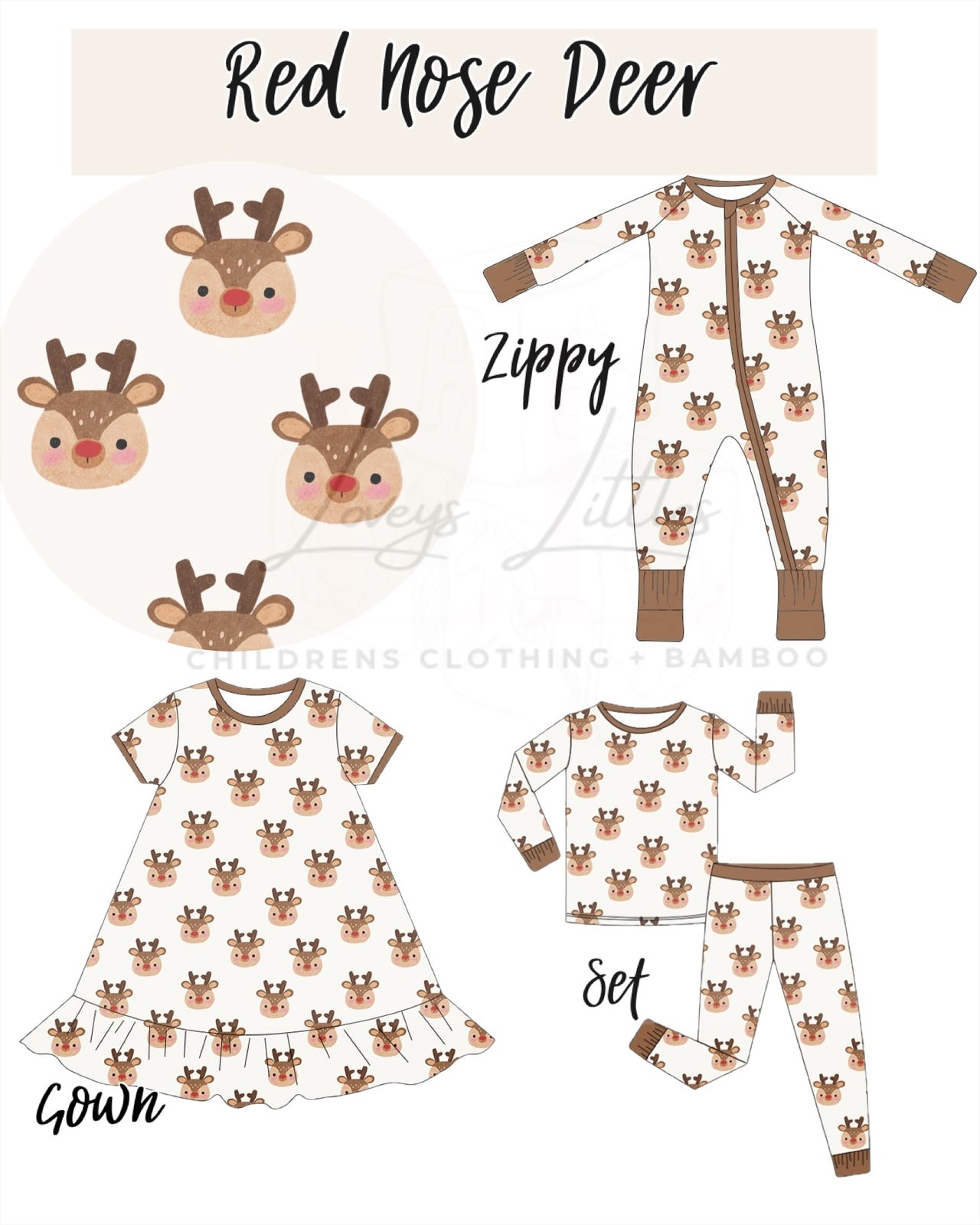 Red Nose Deer BAMBOO- PREORDER ETA OCT