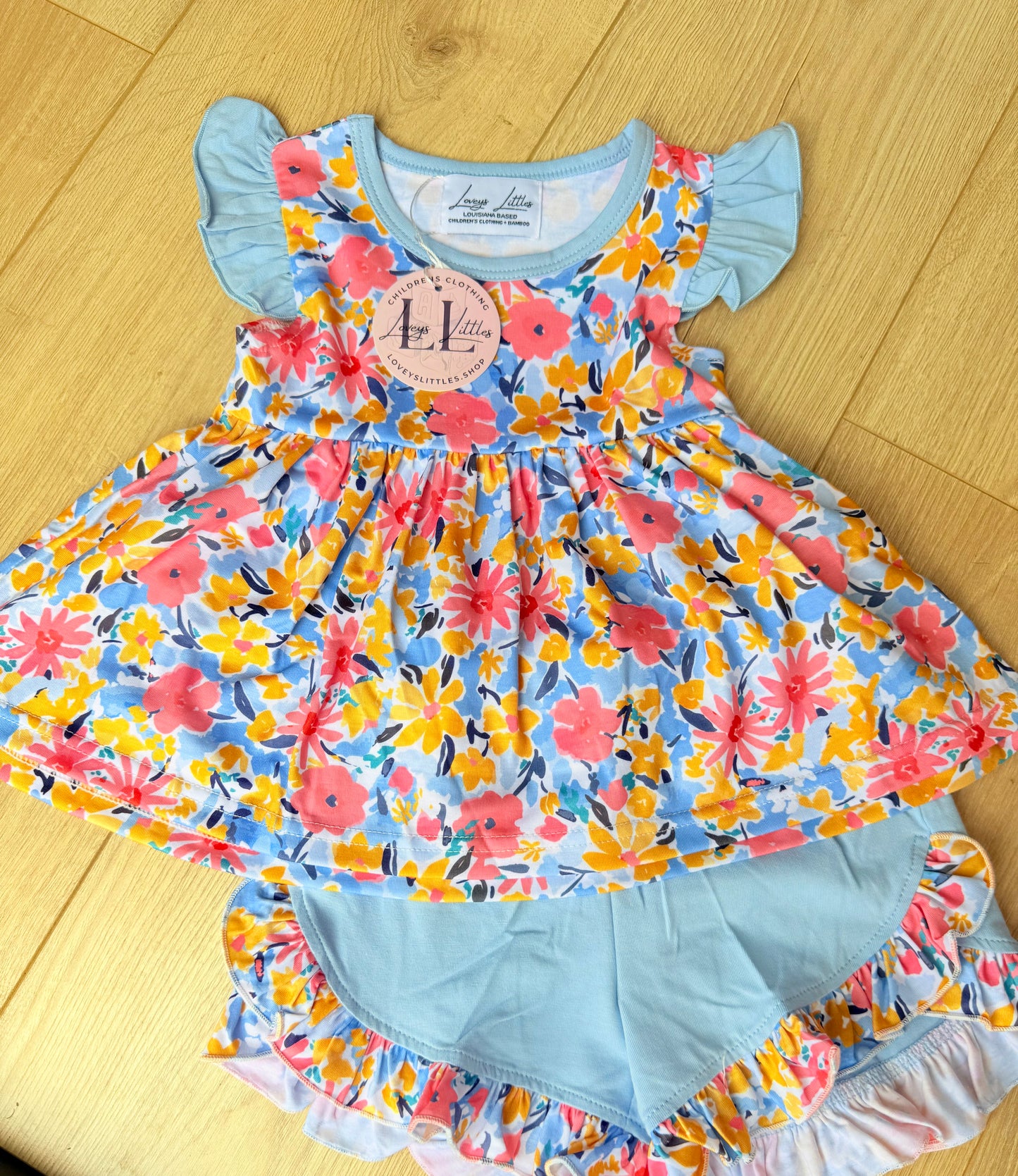 Mustard Yellow & Blue Floral Collection
