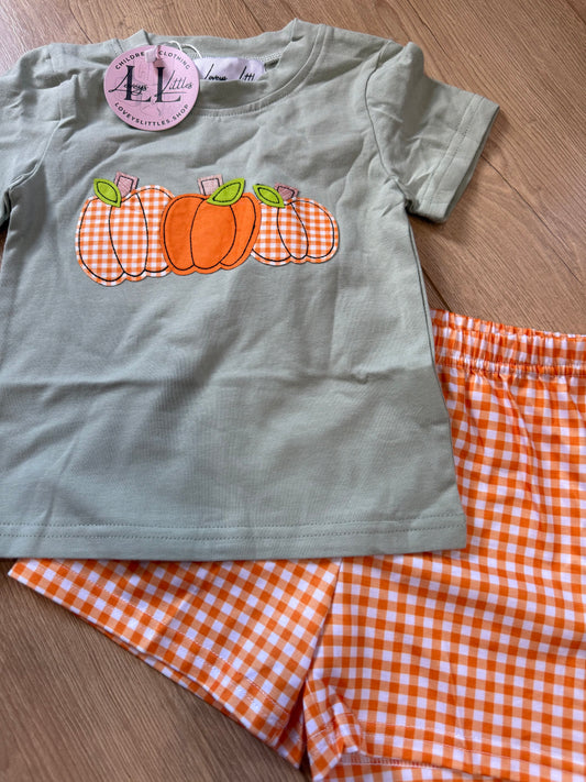 Sage Pumpkin Trio Boy Set