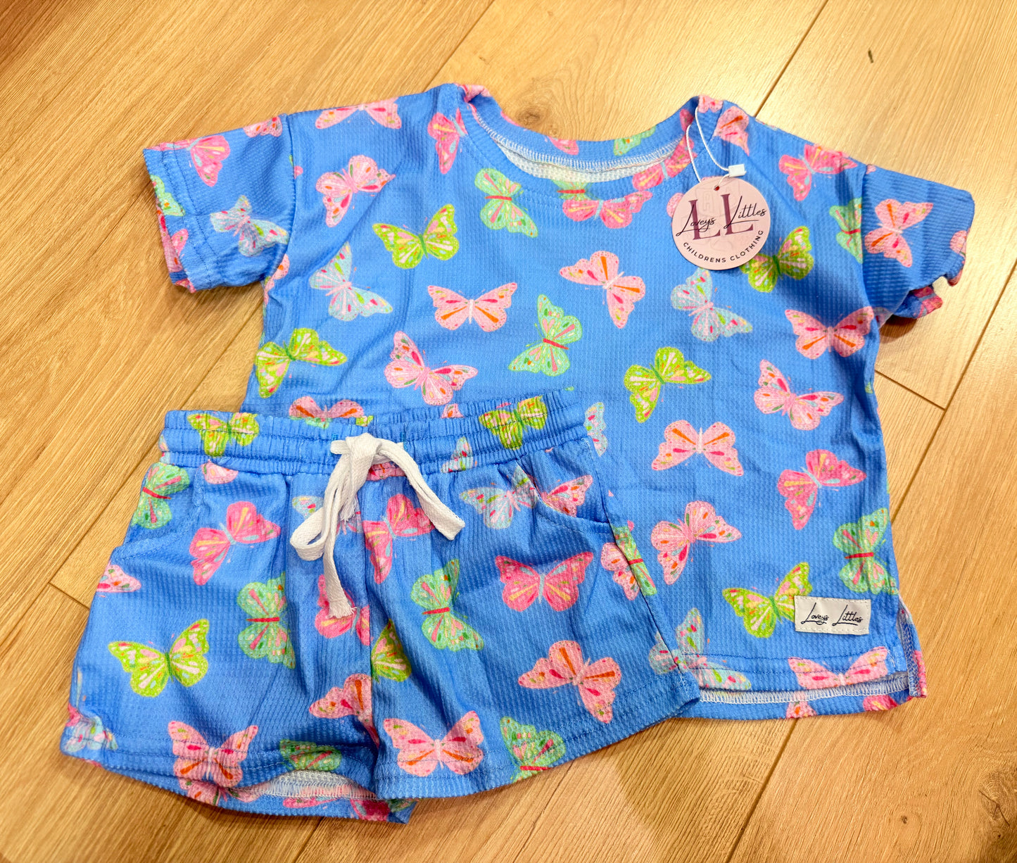 WAFFLE KNIT (BUTTERFLY WISHES) SET