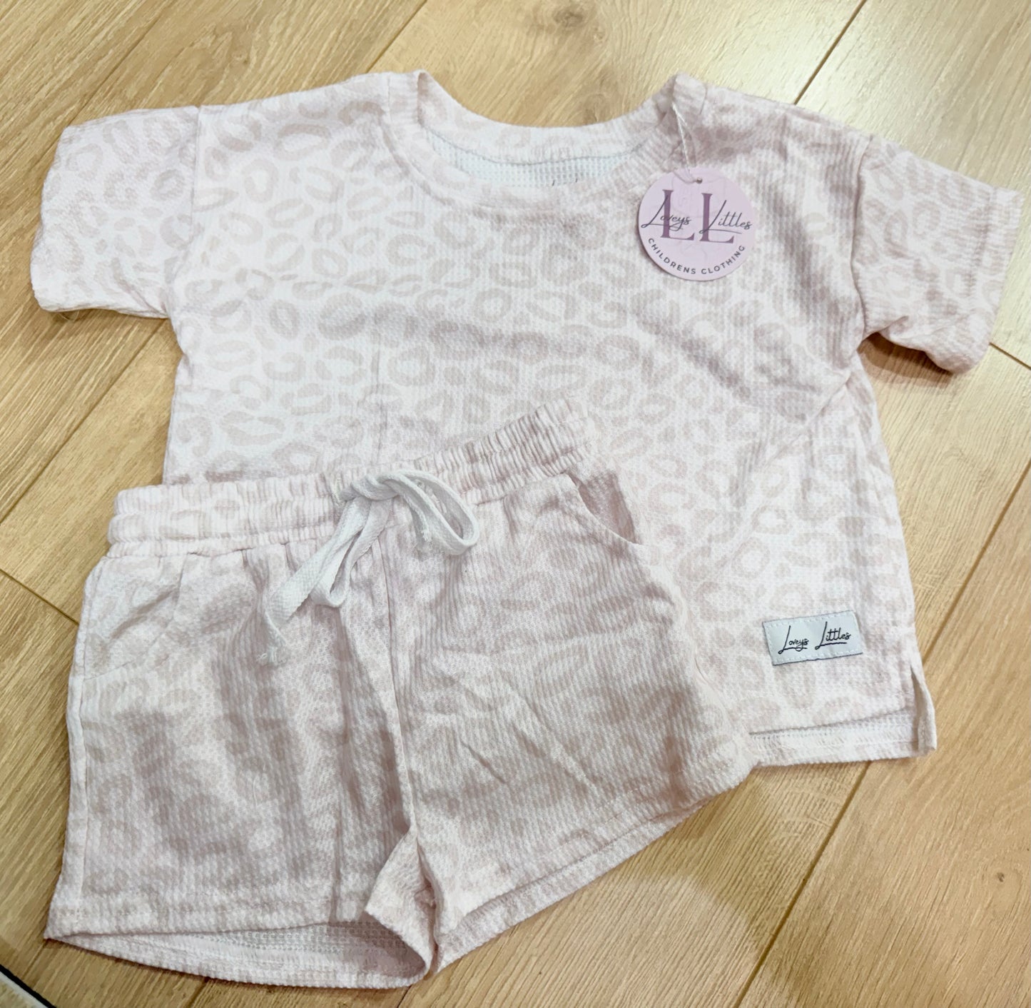 WAFFLE KNIT (CHEETAH) SET