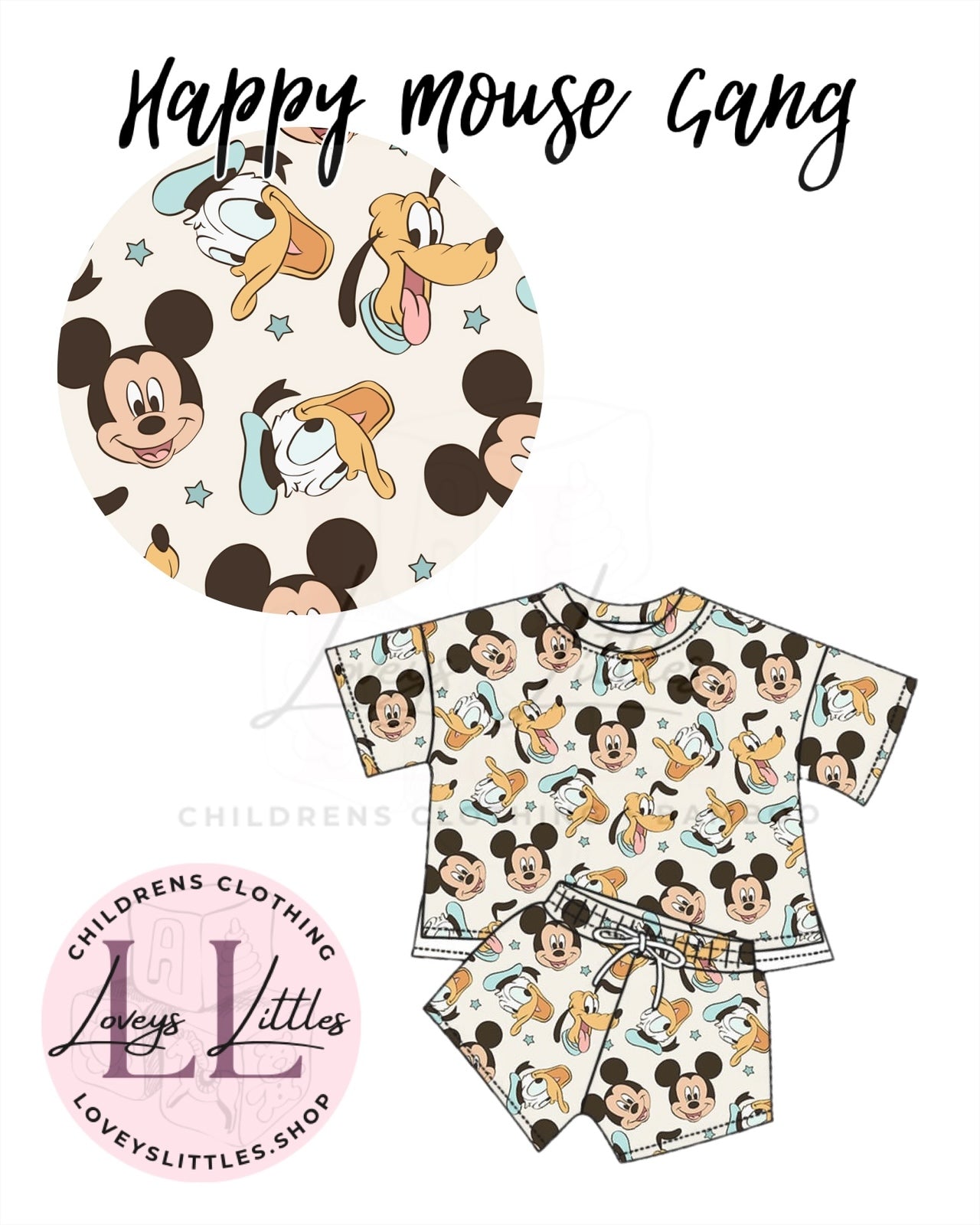 WAFFLE KNIT (HAPPY MOUSE GANG) SETS PREORDER - ETA JUNE