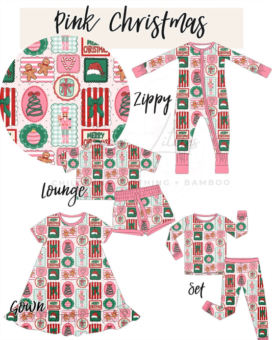Pink Christmas BAMBOO- PREORDER ETA OCT