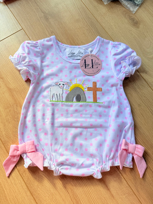 Lamb, Tomb and Cross Girl Bubble