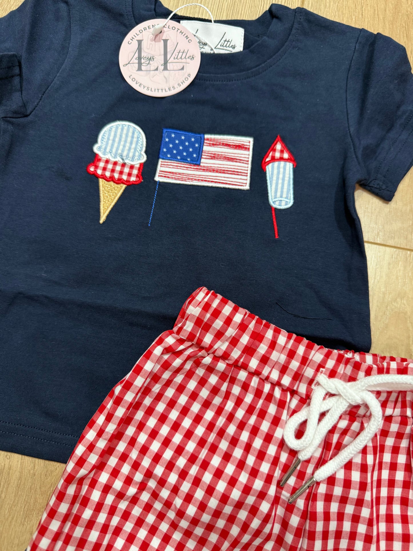 Ice Cream, Flag & Firework Boy Set