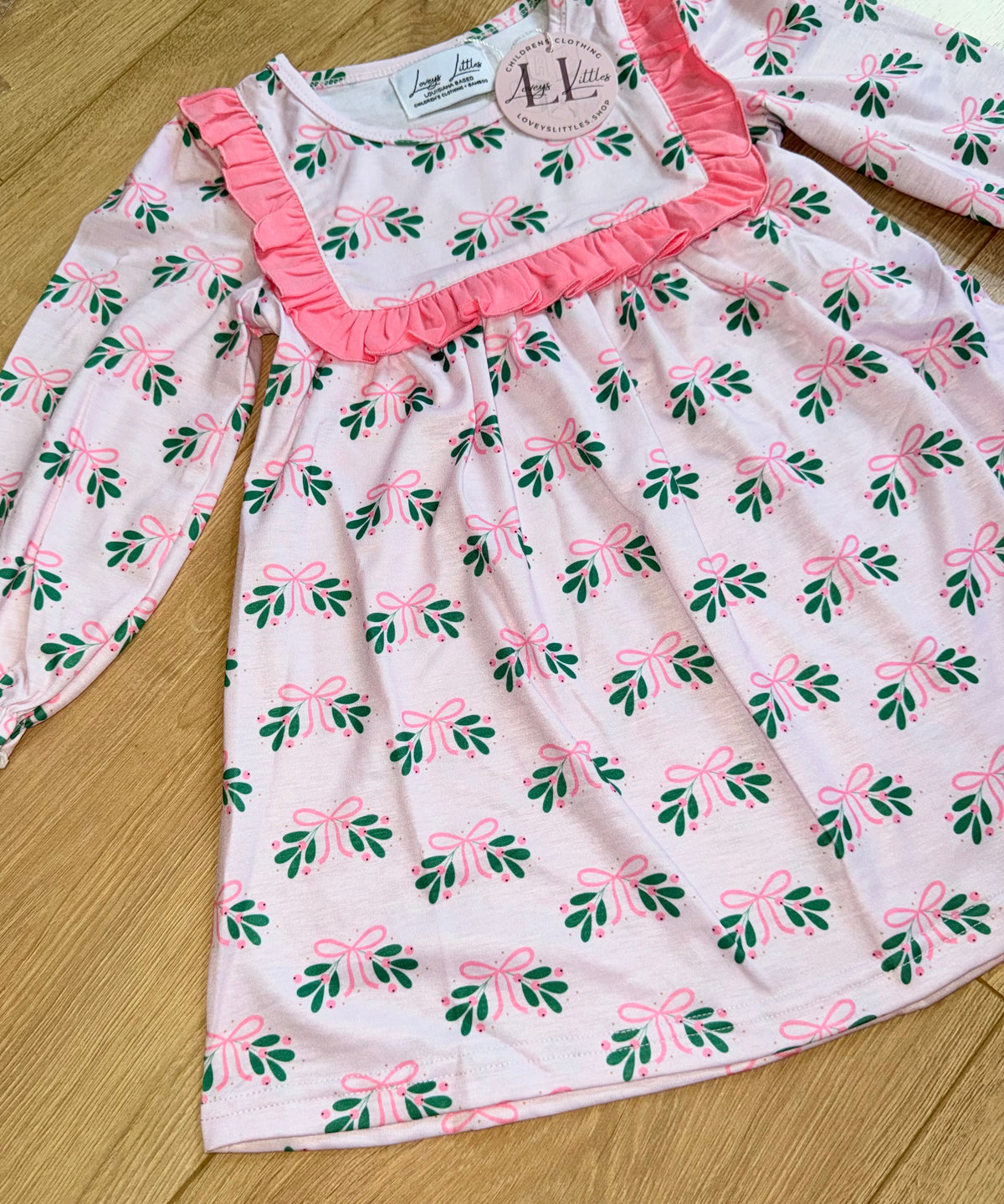 Pink Mistletoe Dress