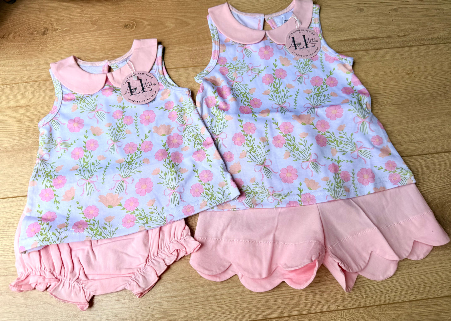Pink Collarded Coral Floral Collection