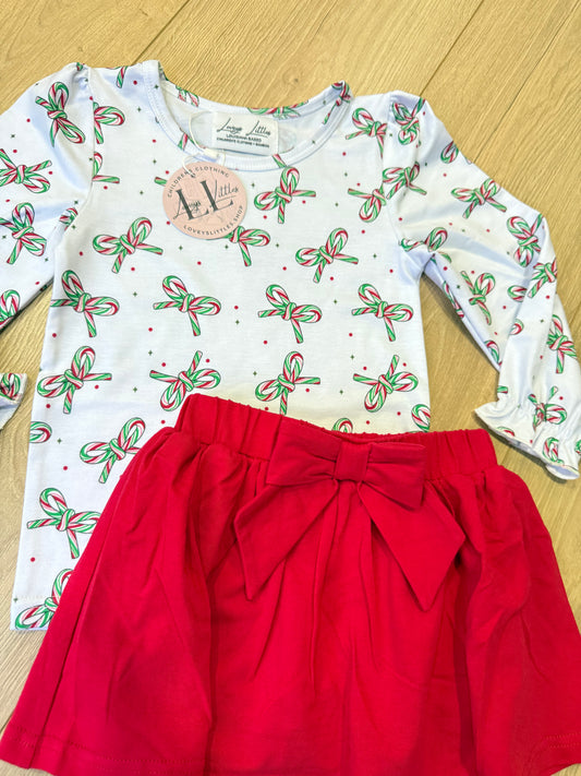 Christmas Candy Skort Set
