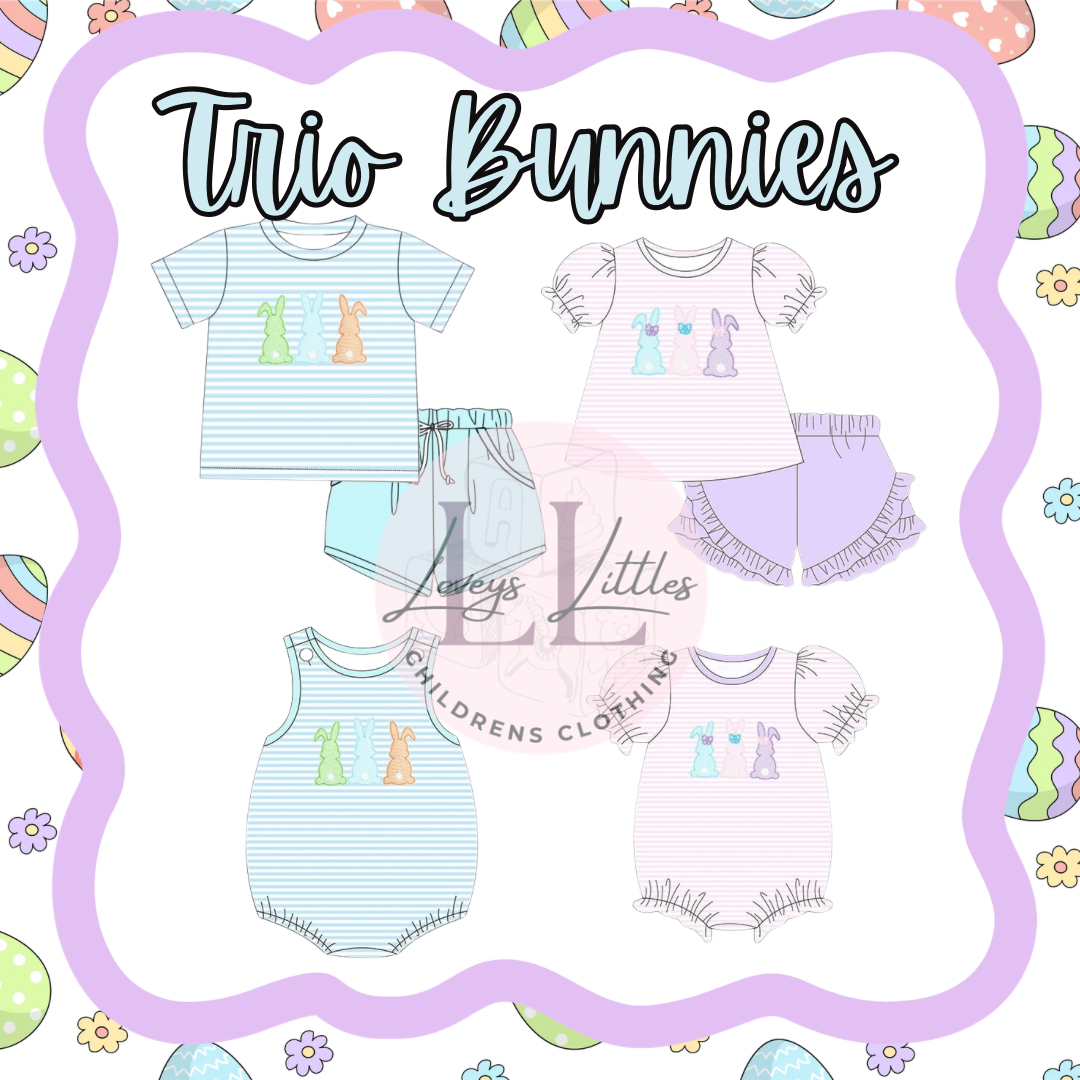 Trio Bunnies Preorder ETA JAN