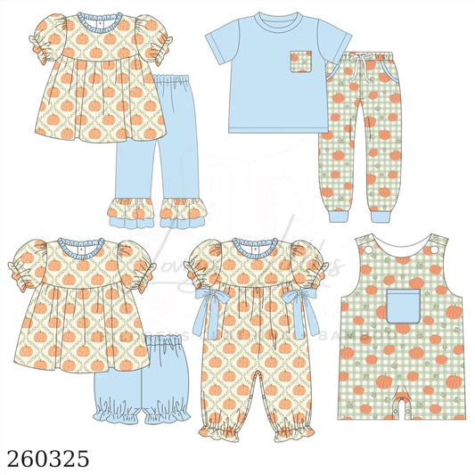 Blue pumpkin sibling collection