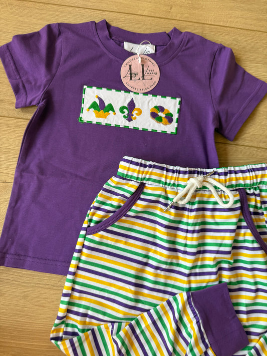 Mardi Gras Trio Boy Set