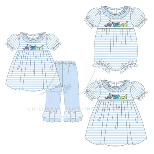 Blue Monster and Friends Girl Jogger Set PREORDER