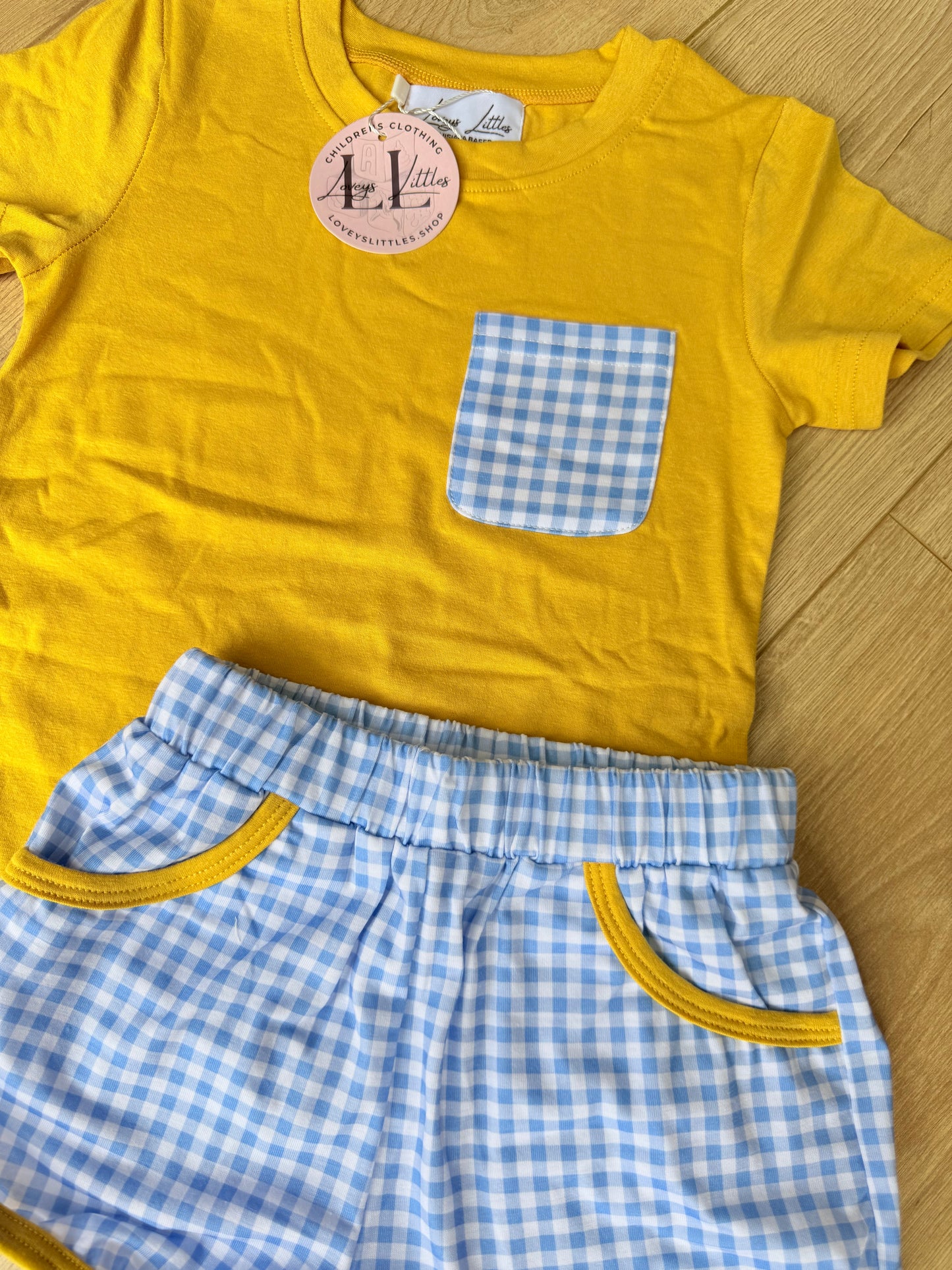 Mustard Yellow & Blue Floral Collection