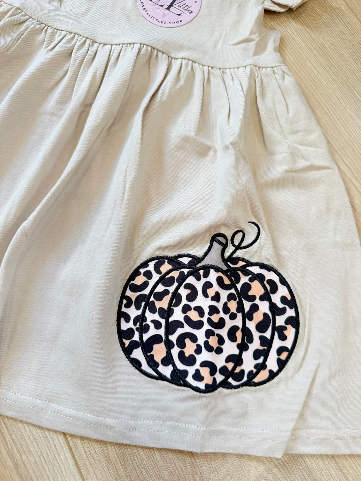 Tan Cheetah Pumpkin Dress