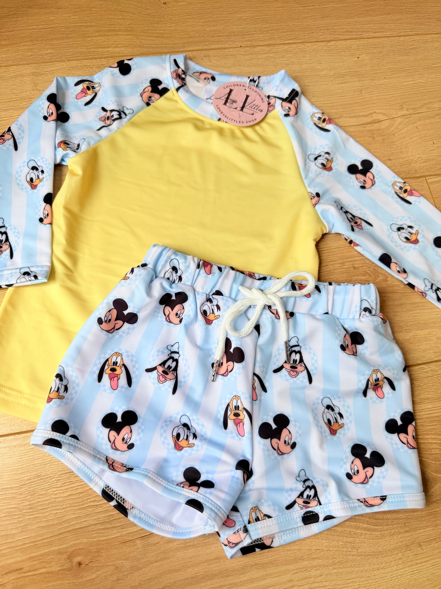 Mouse Pals Rashgaurd Swim Collection