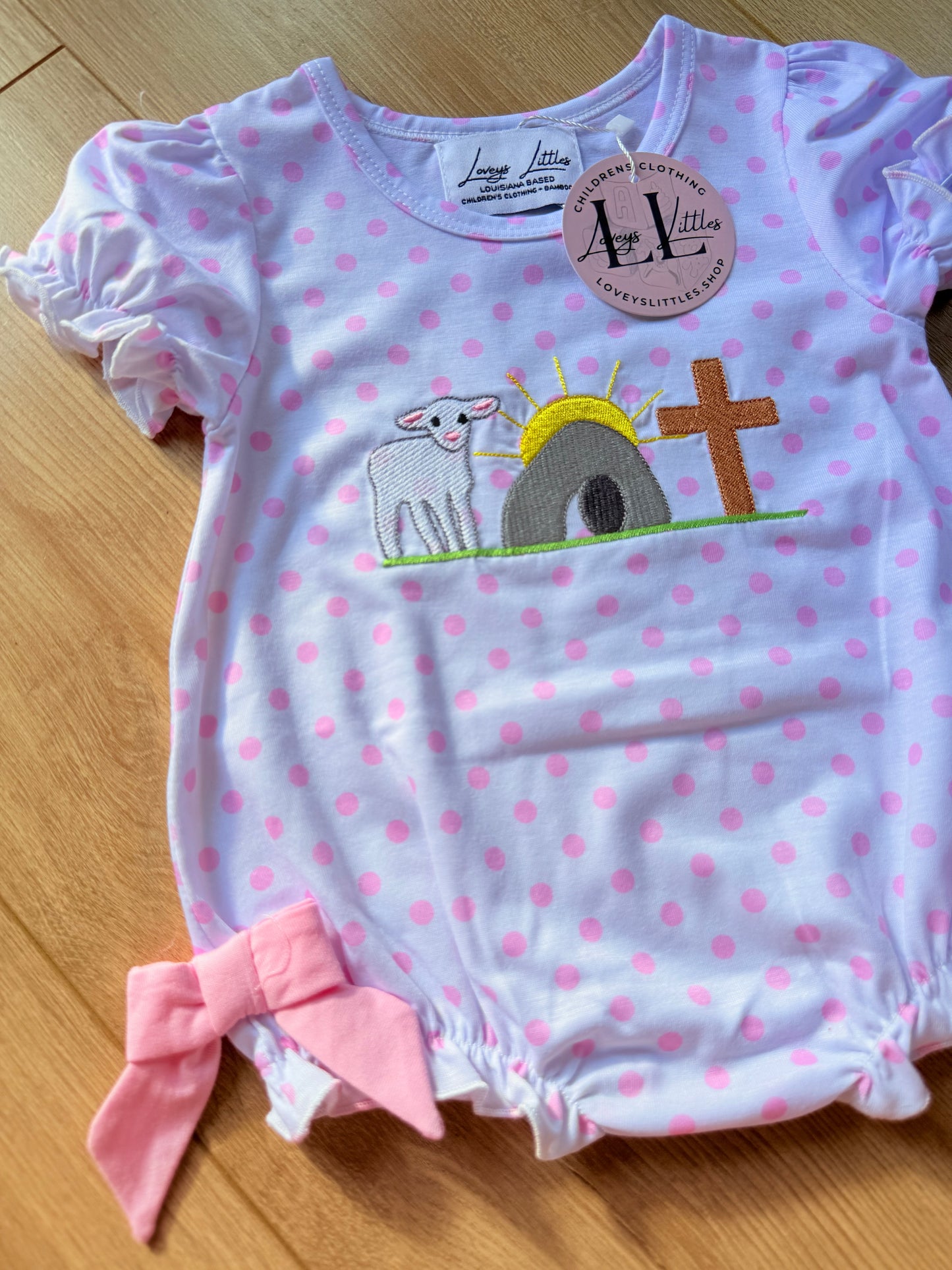 Lamb, Tomb and Cross Girl Bubble