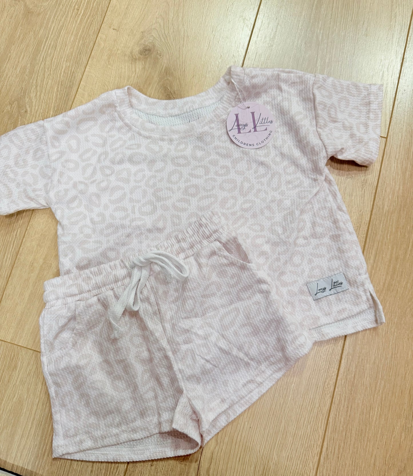 WAFFLE KNIT (CHEETAH) SET