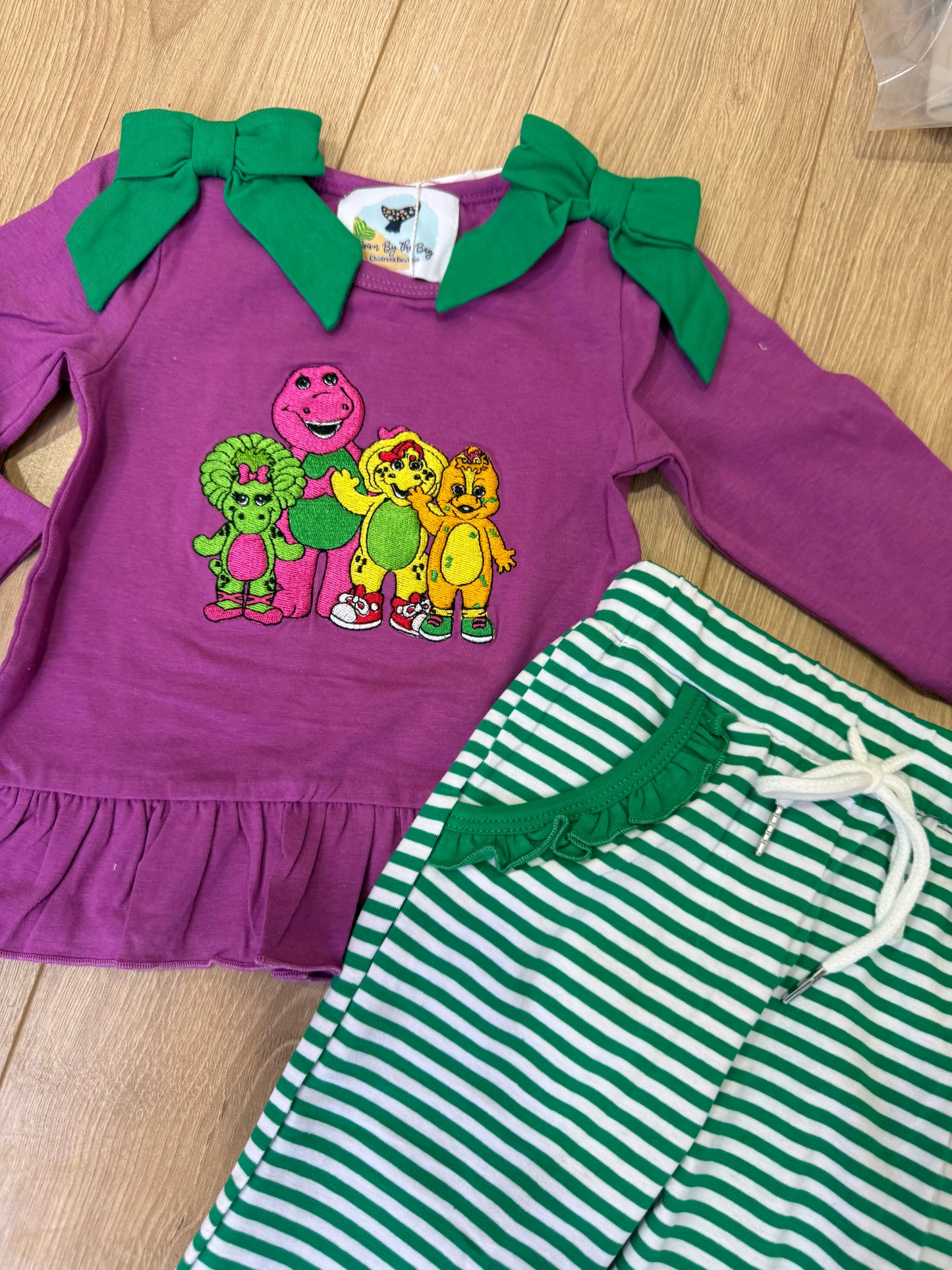 Purple Dino Jogger Set