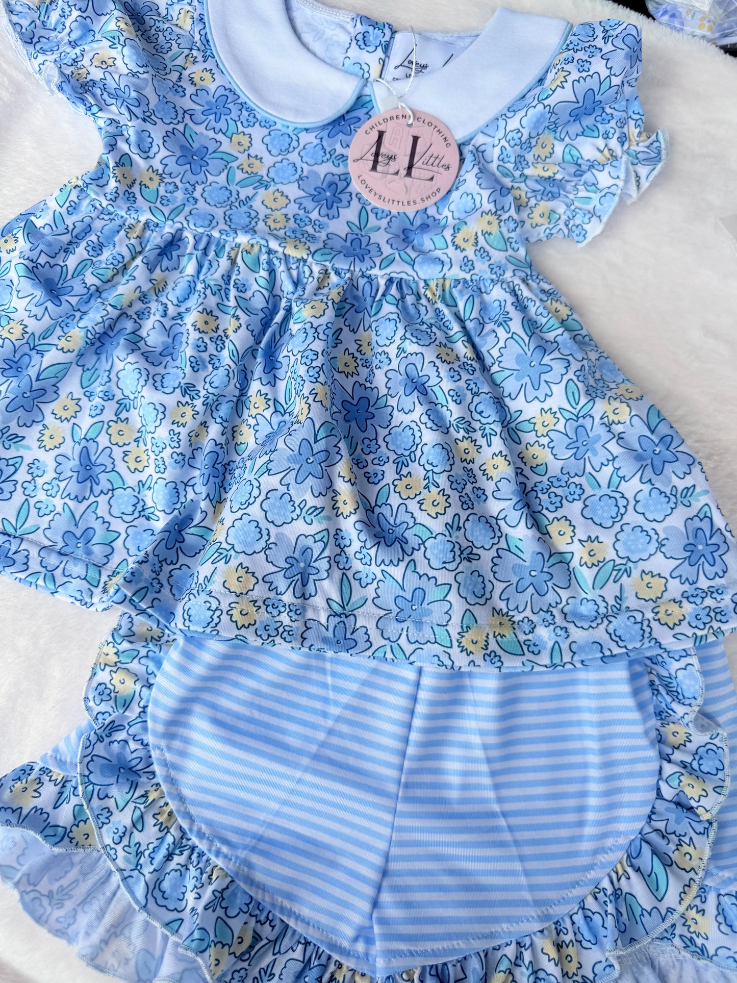Blue and Yellow Collared Girl Collection