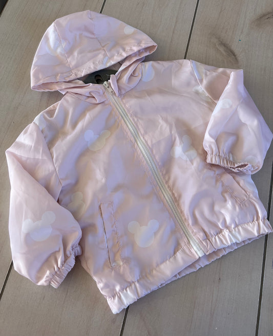 Mouse Windbreaker- pale pink