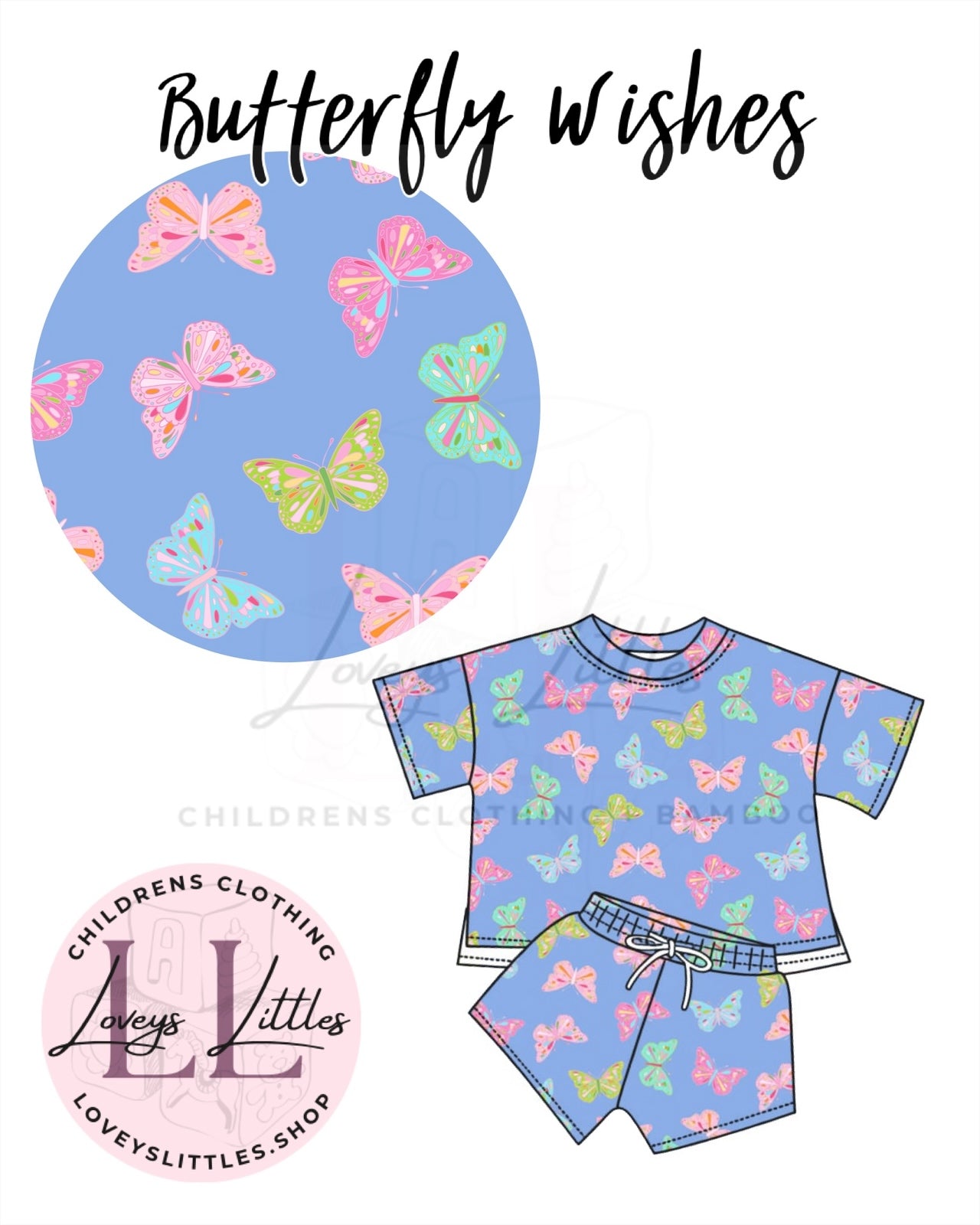 WAFFLE KNIT (BUTTERFLY WISHES) SETS PREORDER - ETA JUNE