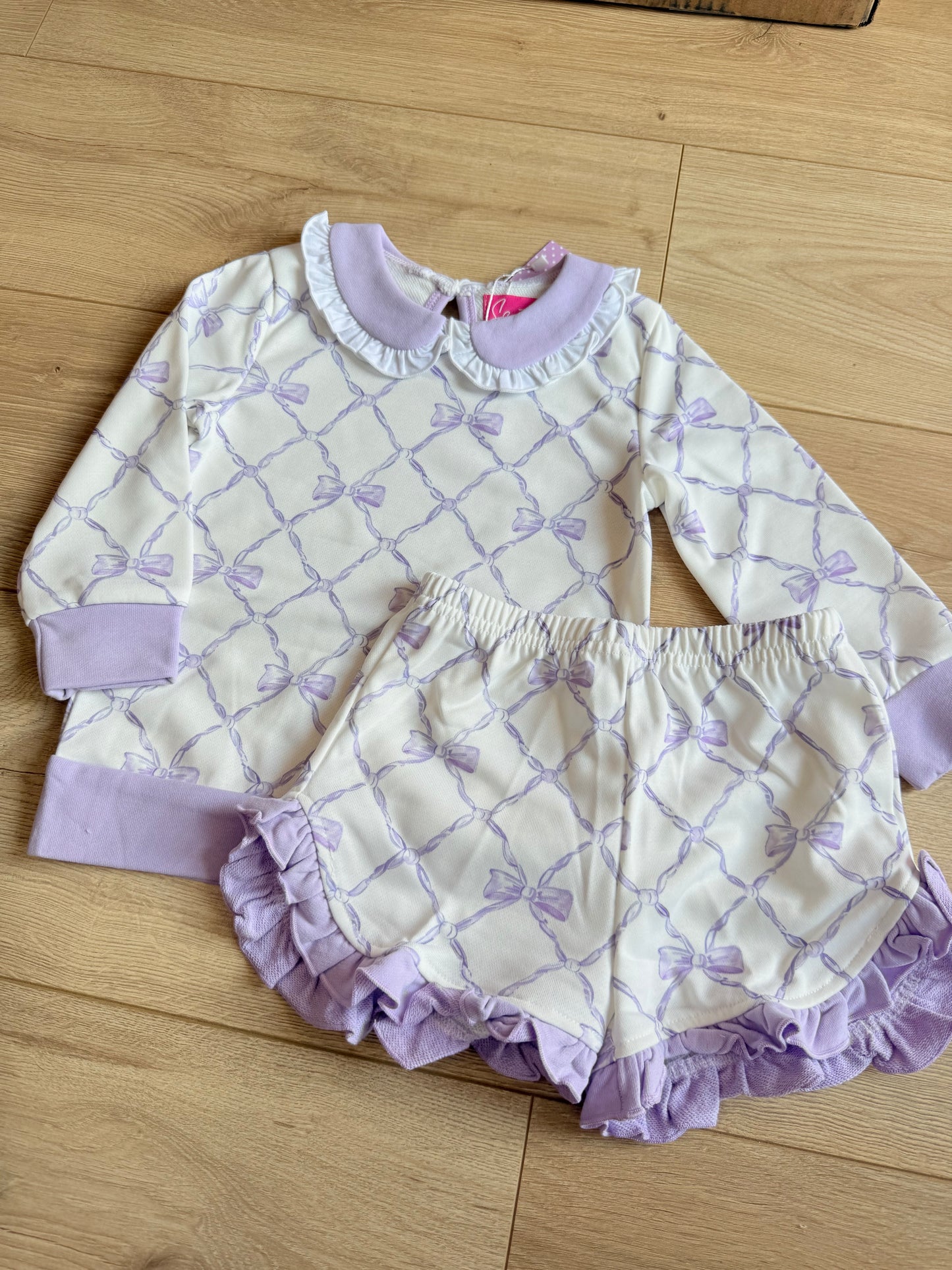 Purple bow Set