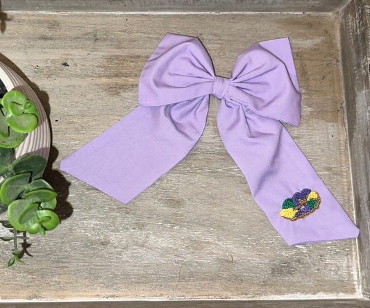 King Cake Preppy Bow - FRENCH KNOT