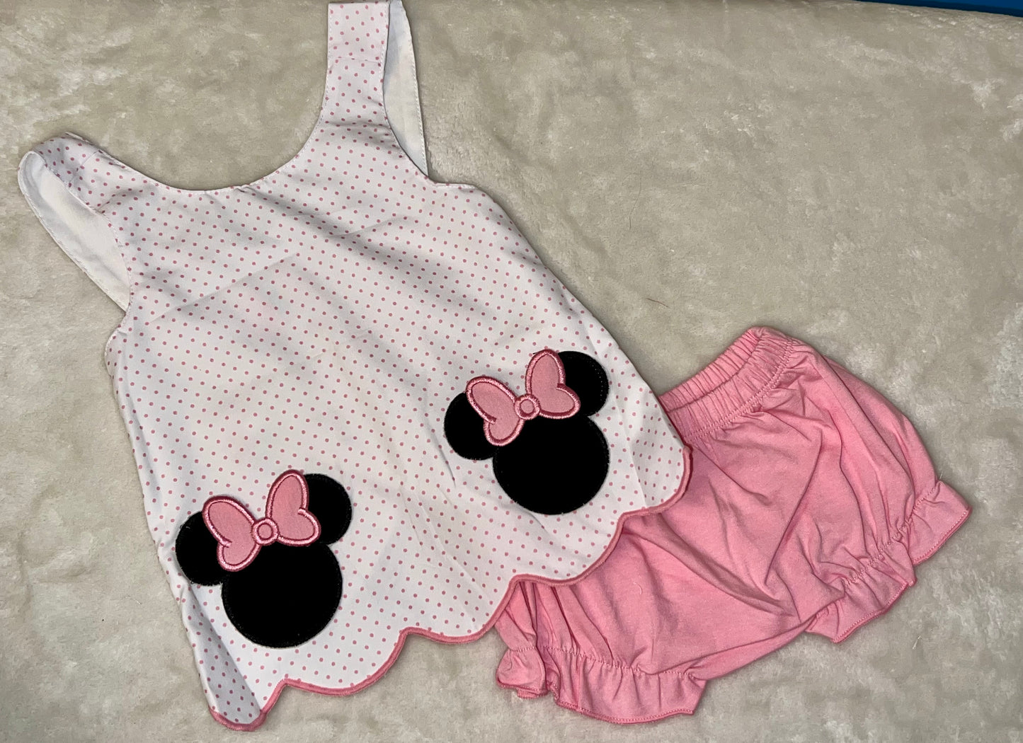 Pink Mouse Swing Back Diaper Set