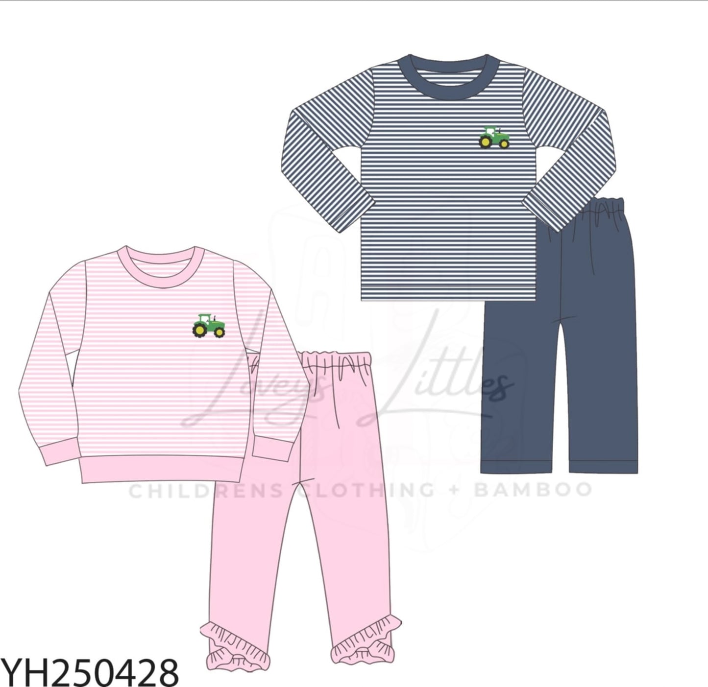 Pink Tractor Jogger Set PREORDER