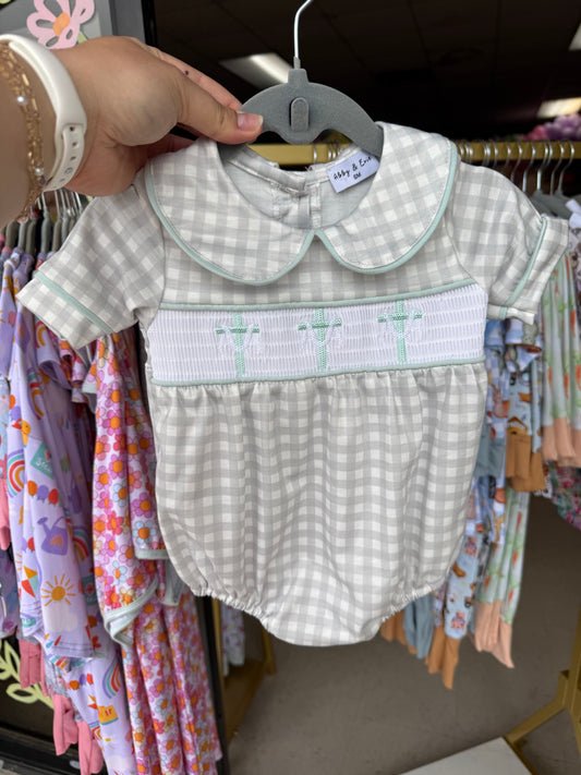 Cross Gingham Bubble