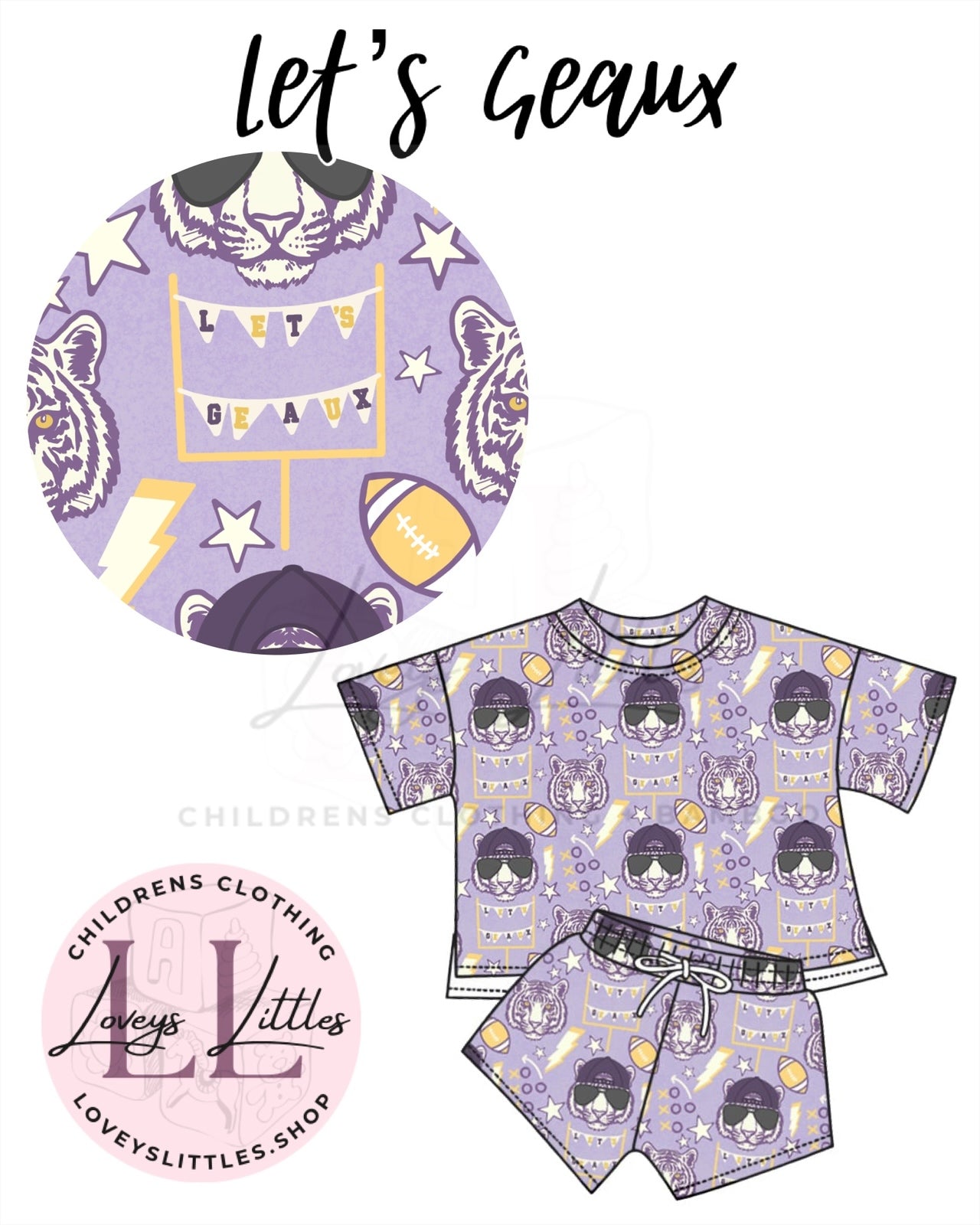WAFFLE KNIT (LETS GEAUX) SETS PREORDER - ETA JUNE