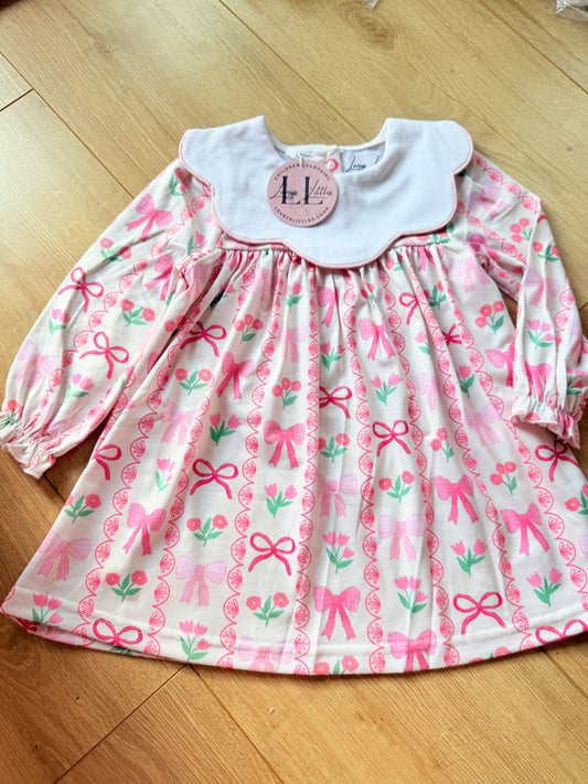 Pink Tulip Scallop Dress