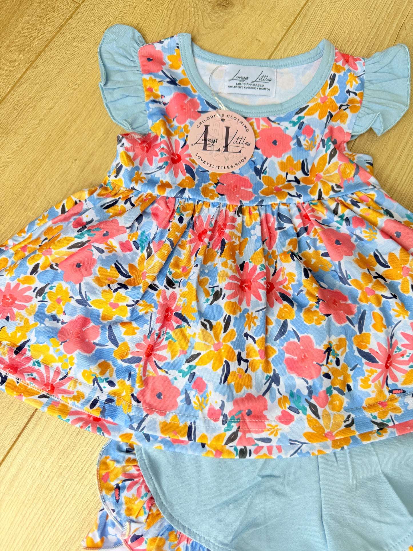 Mustard Yellow & Blue Floral Collection