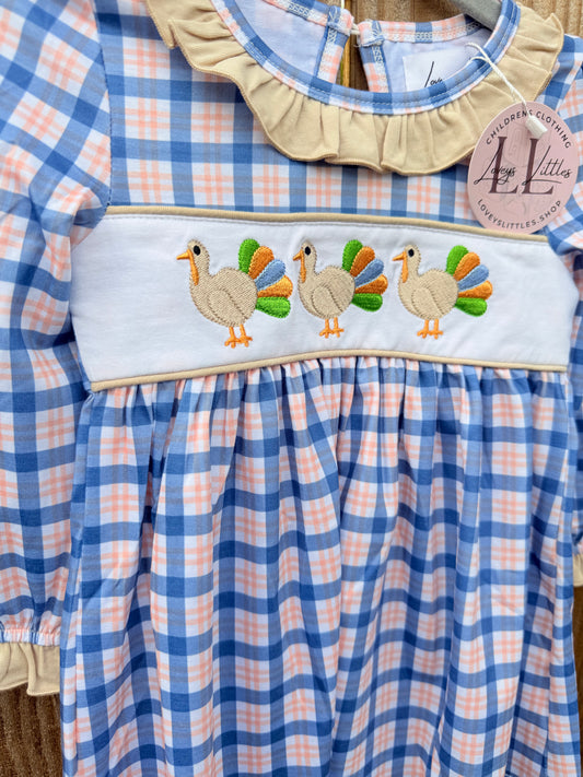 Turkey Plaid Trio Dress
