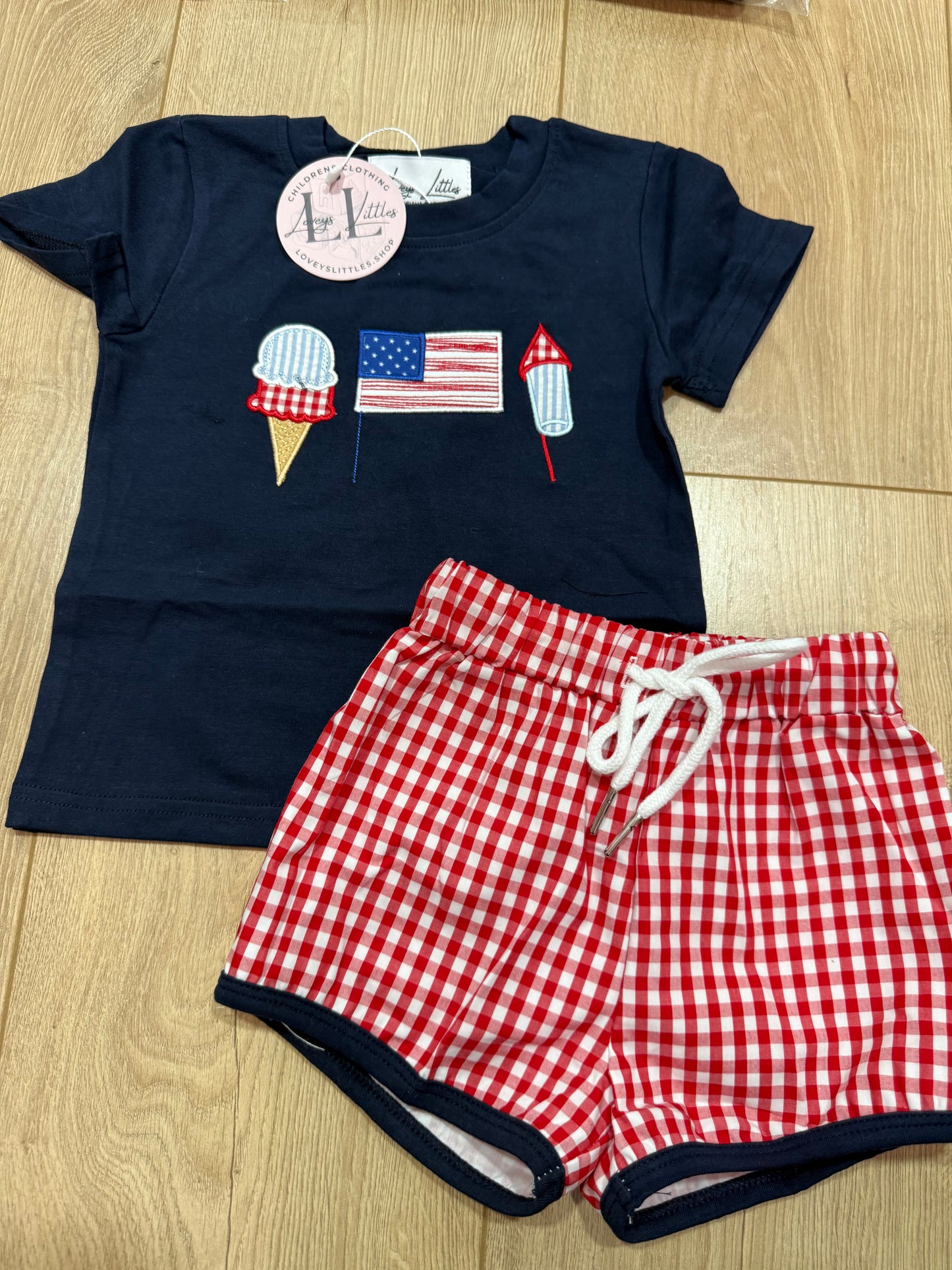 Ice Cream, Flag & Firework Boy Set