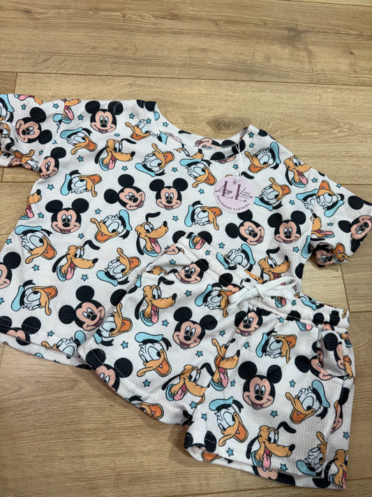 WAFFLE KNIT (HAPPY MOUSE GANG) SET