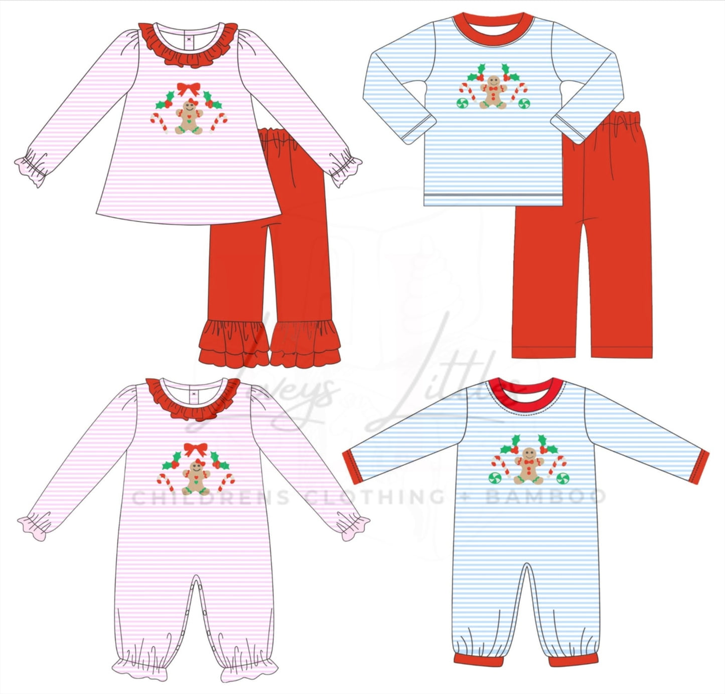 Pink Gingerbread Bow Romper PREORDER - ETA SEPT