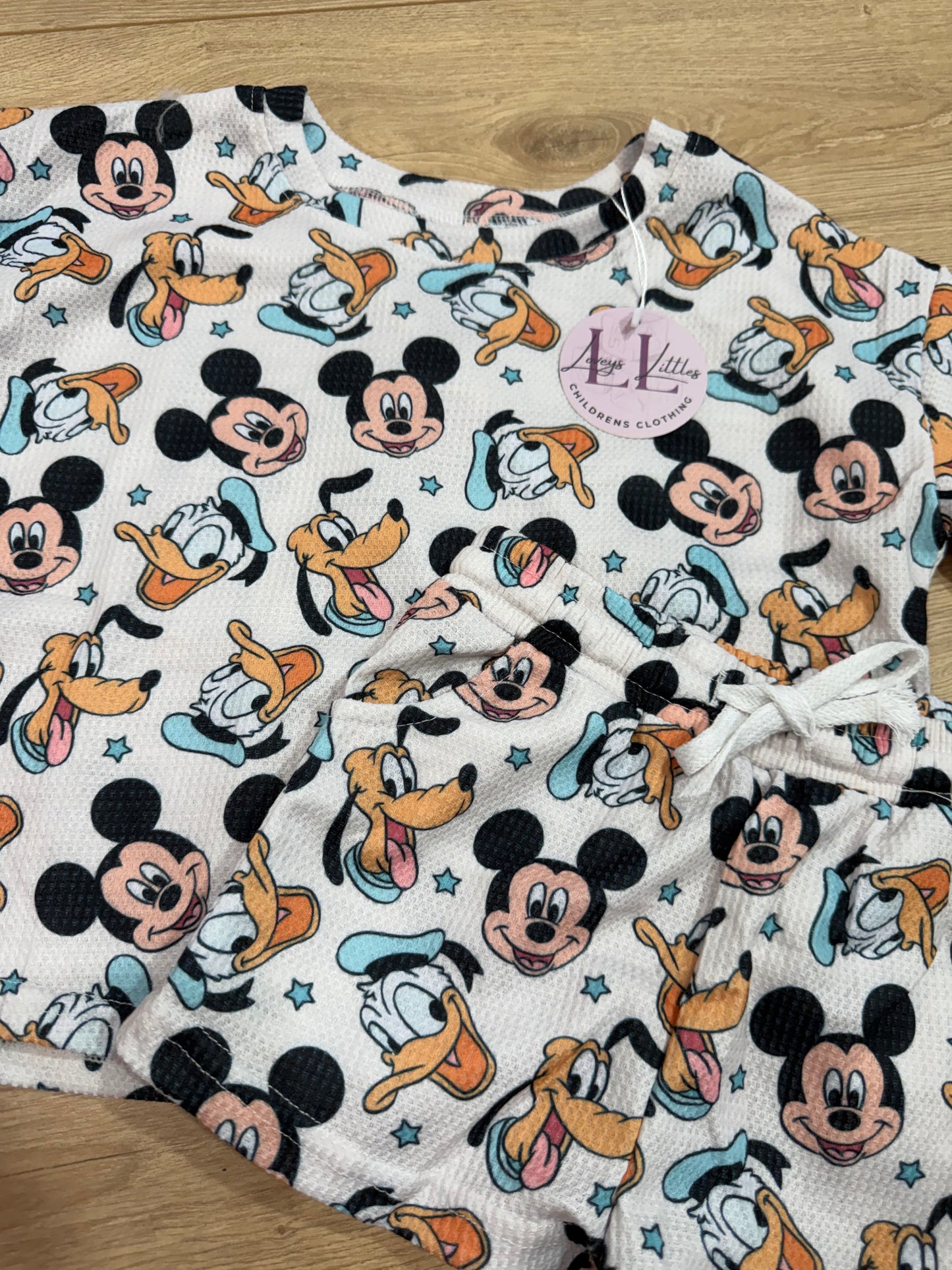 WAFFLE KNIT (HAPPY MOUSE GANG) SET