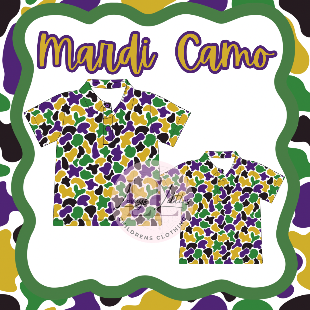 Mardi Camo Polo- PREORDER ETA JAN