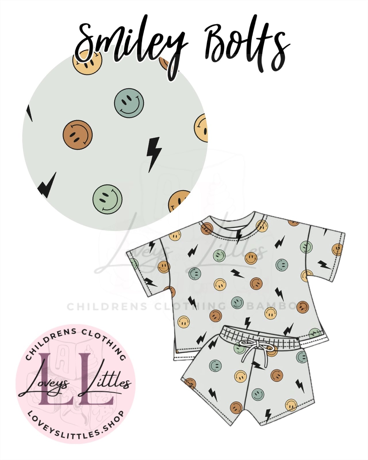 WAFFLE KNIT (SMILEY BOLTS) SETS PREORDER - ETA JUNE