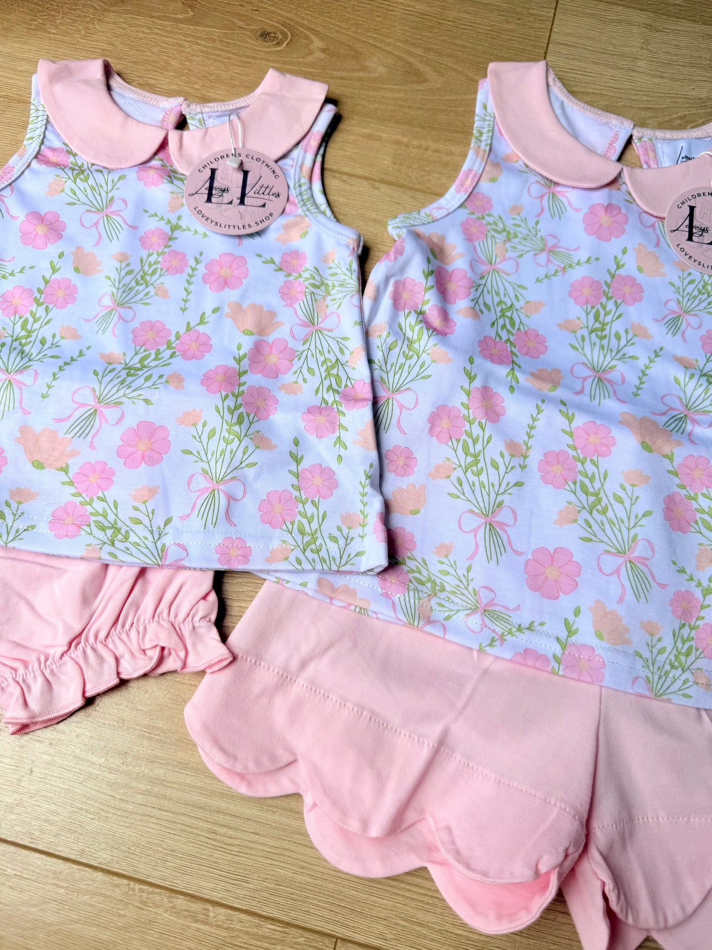 Pink Collarded Coral Floral Collection